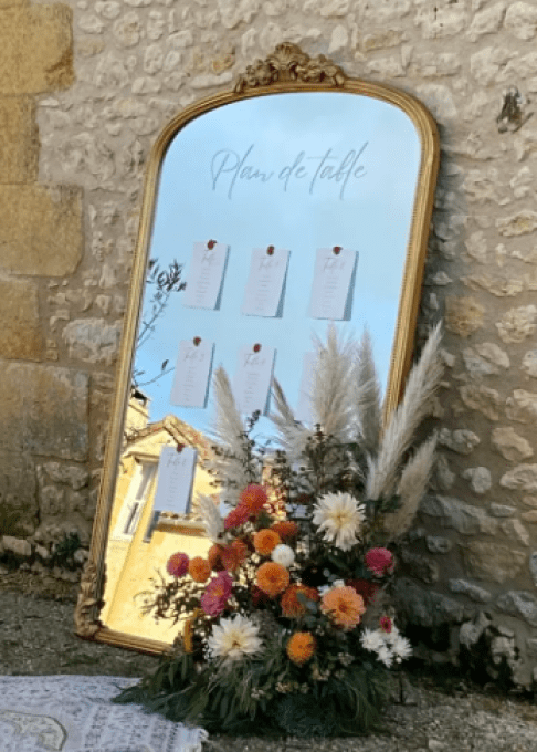 Miroir Plan de table