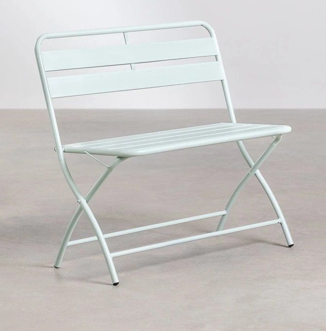 Banc blanc pliable 