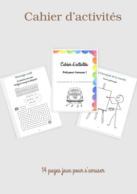 Livret activité enfant 